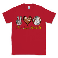 Red peace love baseball Classic Tee - RanaPortraitStore