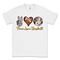 White peace love baseball Classic Tee - RanaPortraitStore