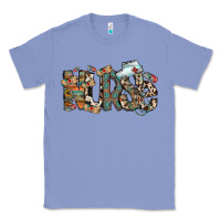 Colony Blue nurse western Classic Tee - RacoonDesign