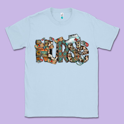 Nurse Western Classic Tee Designed By Racoondesign