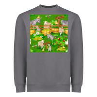 Storm farm life seamless pattern Heavyweight Sweatshirt - FaDigitalArtStudio