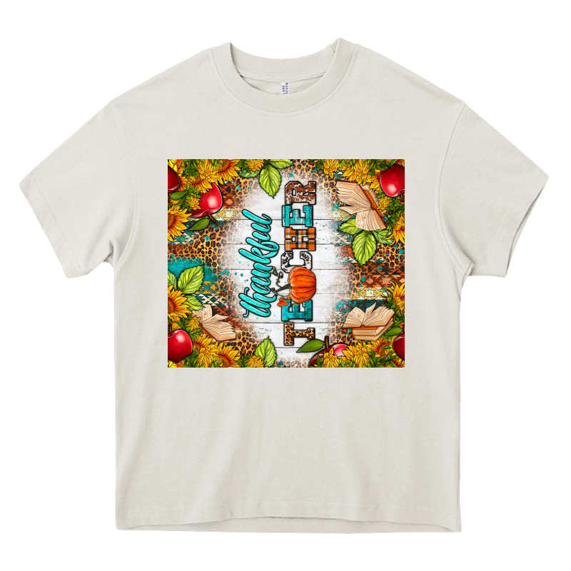 Thankful Teacher Fall Tumbler Heavy Core Tee by BundleAndBundleShop | Teevron
