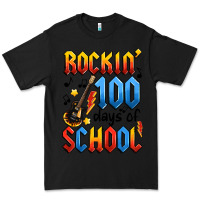 Black rockin' 100 days of school Premium Tee - Artiststas