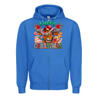 True Royal Happy Christmas Cow Zipper Hoodie - CowhideDigitalArt