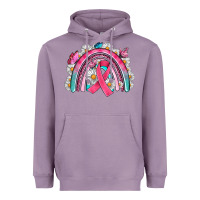 Lavender Breast Cancer Rainbow Heavyweight Hoodie - Artiststas