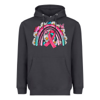 Smoke Breast Cancer Rainbow Heavyweight Hoodie - Artiststas