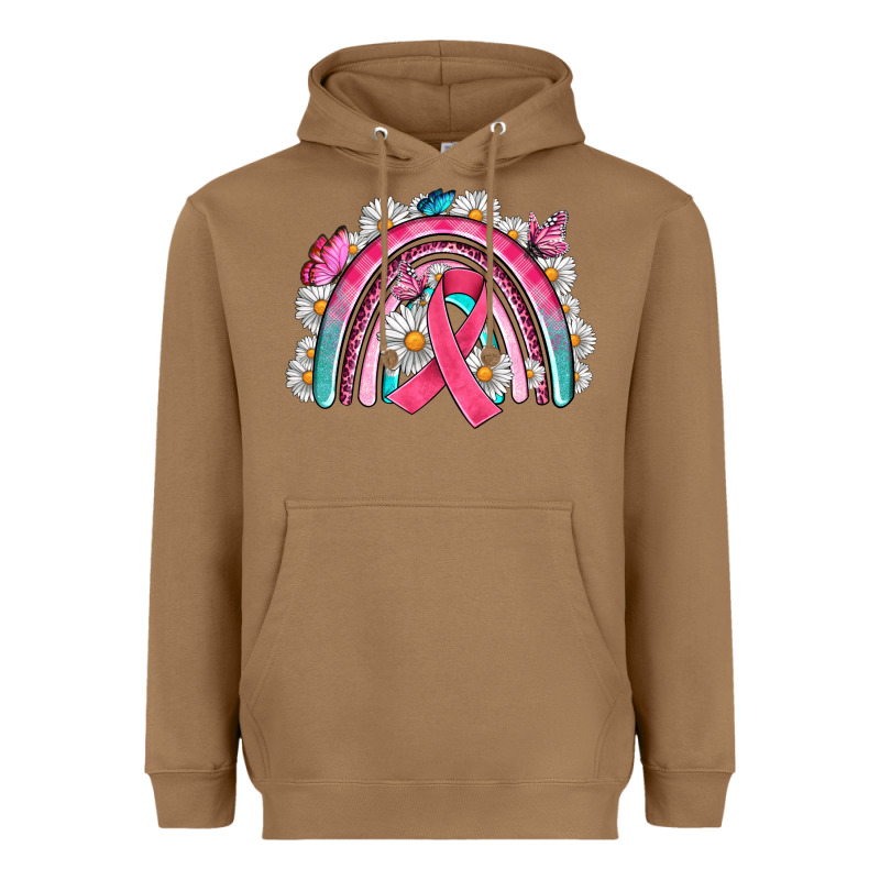 Breast Cancer Rainbow Heavyweight Hoodie by Artiststas | Teevron