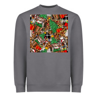 Storm christmas donkey Heavyweight Sweatshirt - FaDigitalArtStudio