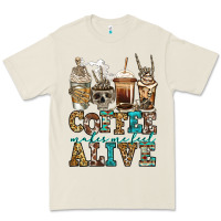 Bone coffee makes me feel alive skeleton coffee cups Premium Tee - Jasminsmagicworld