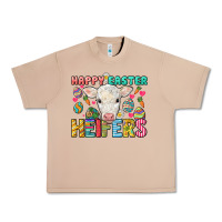 Burro Happy Easter Heifers Easter Day Urban Heavy Tee - HowdyJamesFarm