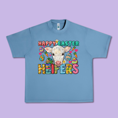 Happy Easter Heifers Easter Day Urban Heavy Tee Designed By Howdyjamesfarm