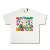 Pistachio Happy Easter Heifers Easter Day Urban Heavy Tee - HowdyJamesFarm