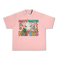 Salmon Happy Easter Heifers Easter Day Urban Heavy Tee - HowdyJamesFarm