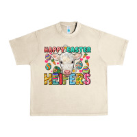 Sandshell Happy Easter Heifers Easter Day Urban Heavy Tee - HowdyJamesFarm