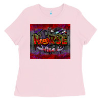 Bubblegum Pink nurse life  tumbler Ladies Tee - BarkalooDesign