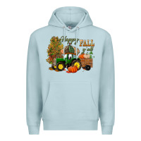 Blue Mist Happy Fall Y'all Premium Hoodie - BundleAndBundleShop