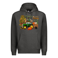 Charcoal Heather Happy Fall Y'all Premium Hoodie - BundleAndBundleShop