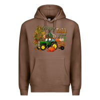 Chestnut Happy Fall Y'all Premium Hoodie - BundleAndBundleShop