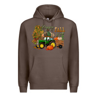 Coffee Happy Fall Y'all Premium Hoodie - BundleAndBundleShop