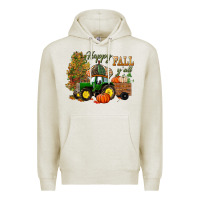 Oatmeal Heather Happy Fall Y'all Premium Hoodie - BundleAndBundleShop