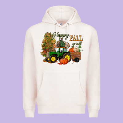 Happy Fall Y'all Premium Hoodie Designed By Bundleandbundleshop