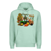 Seafoam Happy Fall Y'all Premium Hoodie - BundleAndBundleShop