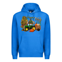True Royal Happy Fall Y'all Premium Hoodie - BundleAndBundleShop