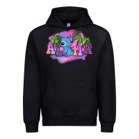 Black aloha stitch Urban Hoodie - AdoDesignShop