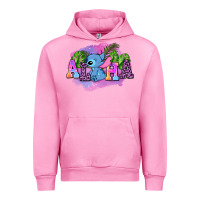 Fuchsia Pink aloha stitch Urban Hoodie - AdoDesignShop