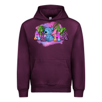 Mauve Wine aloha stitch Urban Hoodie - AdoDesignShop