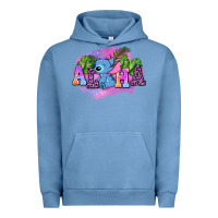 Pigment Pebble Blue aloha stitch Urban Hoodie - AdoDesignShop