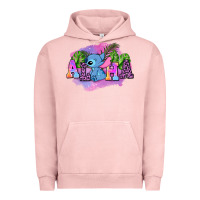 Pigment Salmon aloha stitch Urban Hoodie - AdoDesignShop