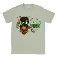 Matcha Afro Messy Bun Full Face Basketball Mom Classic Tee - texasbilliewilder