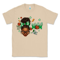 Mushroom Afro Messy Bun Full Face Basketball Mom Classic Tee - texasbilliewilder