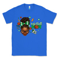True Royal Afro Messy Bun Full Face Basketball Mom Classic Tee - texasbilliewilder