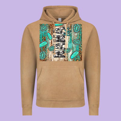 Nana Life Glitter Leopard Vintage Hoodie Designed By Tumblerdesignbyshophia