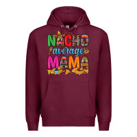 Burgundy Nacho average mama Premium Hoodie - RanaPortraitStore