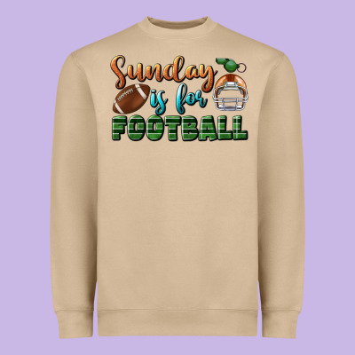 Sunday Is For Football Heavyweight Sweatshirt Designed By Bundleandbundleshop