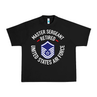Black Limited Edition Master Sergeant Retired Air Force Military Retiremen Urban Heavy Tee - lanVoArt