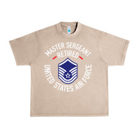 French Oak Limited Edition Master Sergeant Retired Air Force Military Retiremen Urban Heavy Tee - lanVoArt
