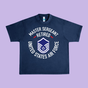 Limited Edition Master Sergeant Retired Air Force Military Retiremen Urban Heavy Tee Designed By Lanvoart
