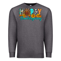 Charcoal Heather Happy Thanksgiving Premium Sweatshirt - Artiststas