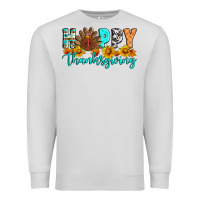 Dove Grey Happy Thanksgiving Premium Sweatshirt - Artiststas