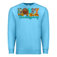 Ocean Blue Happy Thanksgiving Premium Sweatshirt - Artiststas