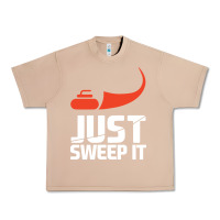 Burro just sweep it! funny curling sports gift hoodie Urban Heavy Tee - lanVoArt