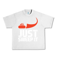 Lunar Rock just sweep it! funny curling sports gift hoodie Urban Heavy Tee - lanVoArt