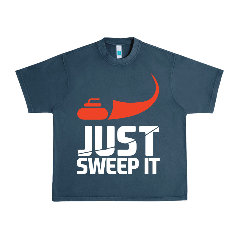 Just Sweep It! Funny Curling Sports Gift Hoodie Urban Heavy Tee by lanVoArt | Teevron