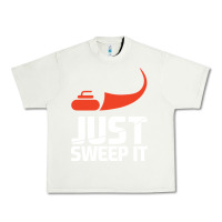 Pistachio just sweep it! funny curling sports gift hoodie Urban Heavy Tee - lanVoArt
