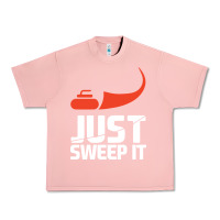 Salmon just sweep it! funny curling sports gift hoodie Urban Heavy Tee - lanVoArt
