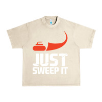 Sandshell just sweep it! funny curling sports gift hoodie Urban Heavy Tee - lanVoArt